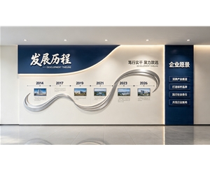 现代商务企业文化墙