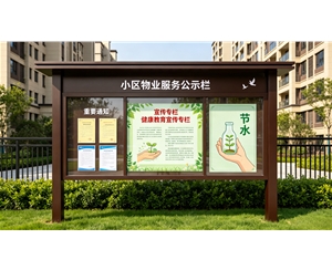 小区物业宣传栏